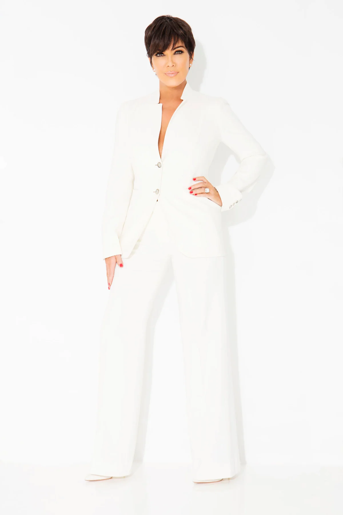 Kris Jenner, photographed by Jim Jordan at White Cross Studios, 2014.